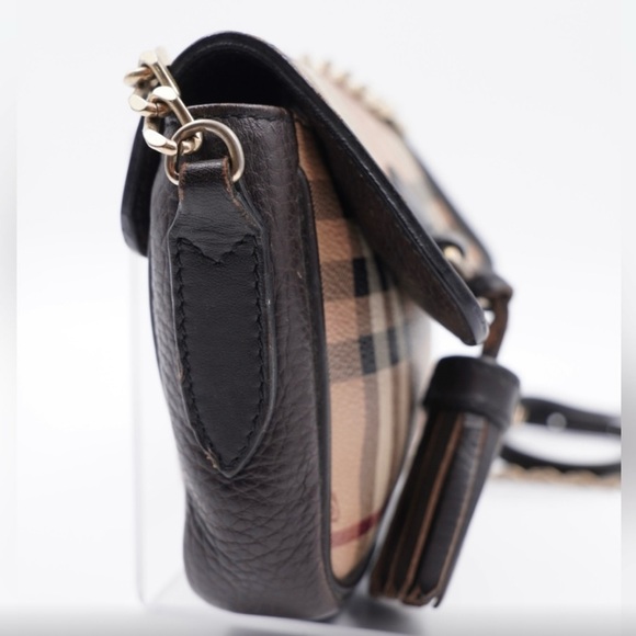 BURBERRY Haymarket Check Mini Tassel
Crossbody Bag - Picture 5 of 14